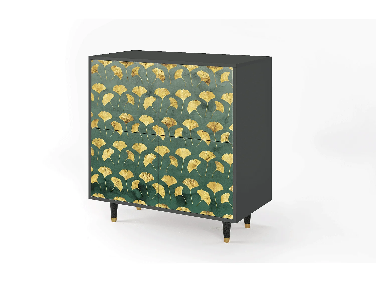 Buffet - 94x96x48 cm - BS3 - Gingko leaves, Anthracite