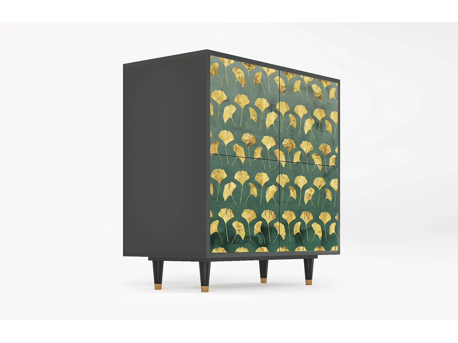 Buffet - 94x96x48 cm - BS3 - Gingko leaves, Anthracite