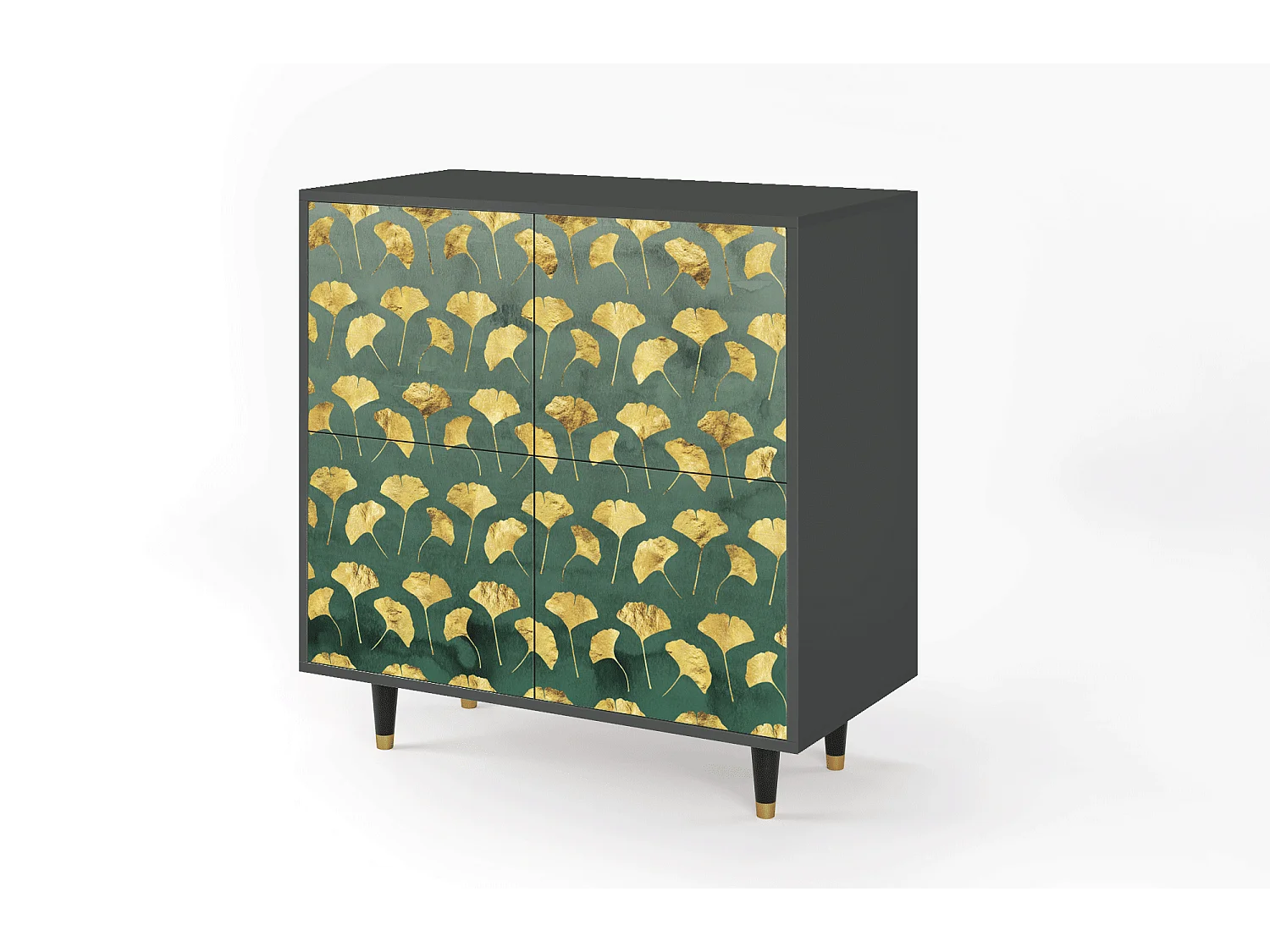 Buffet - 94x96x48 cm - BS3 - Gingko leaves, Anthracite