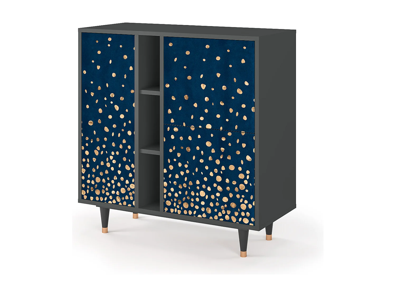 Kredens - 94х96х41 cm - BS5 - Night Skies, Antracyt