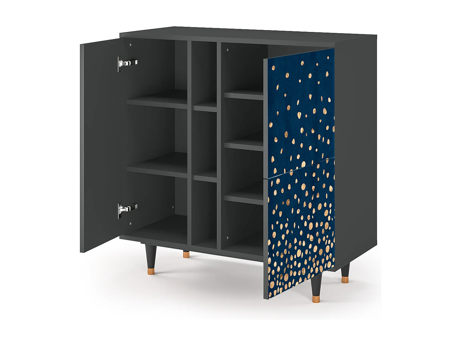 Kredens - 94х96х41 cm - BS5 - Night Skies, Antracyt