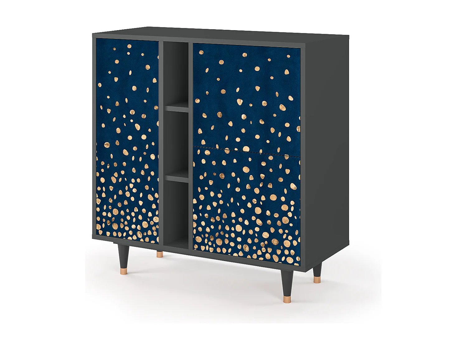 Kredens - 94х96х41 cm - BS5 - Night Skies, Antracyt