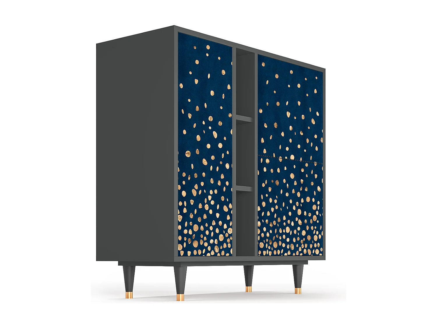 Kredens - 94х96х41 cm - BS5 - Night Skies, Antracyt