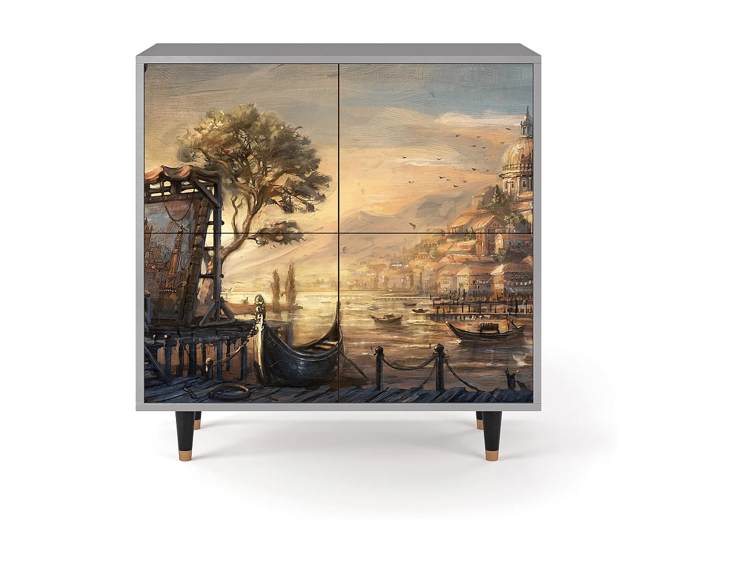 Credenza - 94x96x48 cm - BS3 - Venice, Grigio