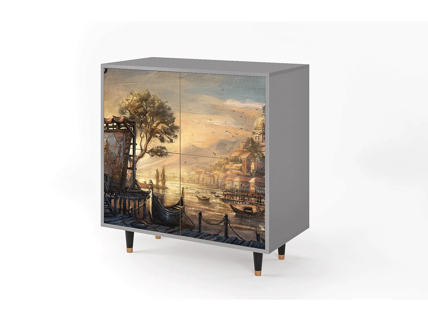 Buffet - 94x96x48 cm - BS3 - Venice, Gris