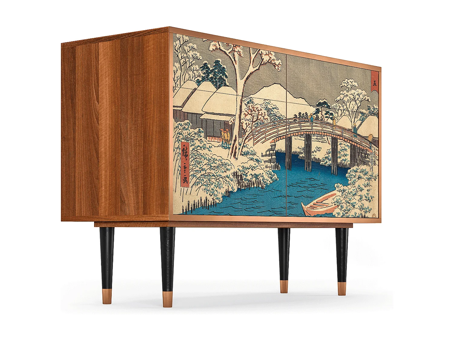 Sideboard - 115x85x48 cm - BS4 - Katabira River, Walnuss