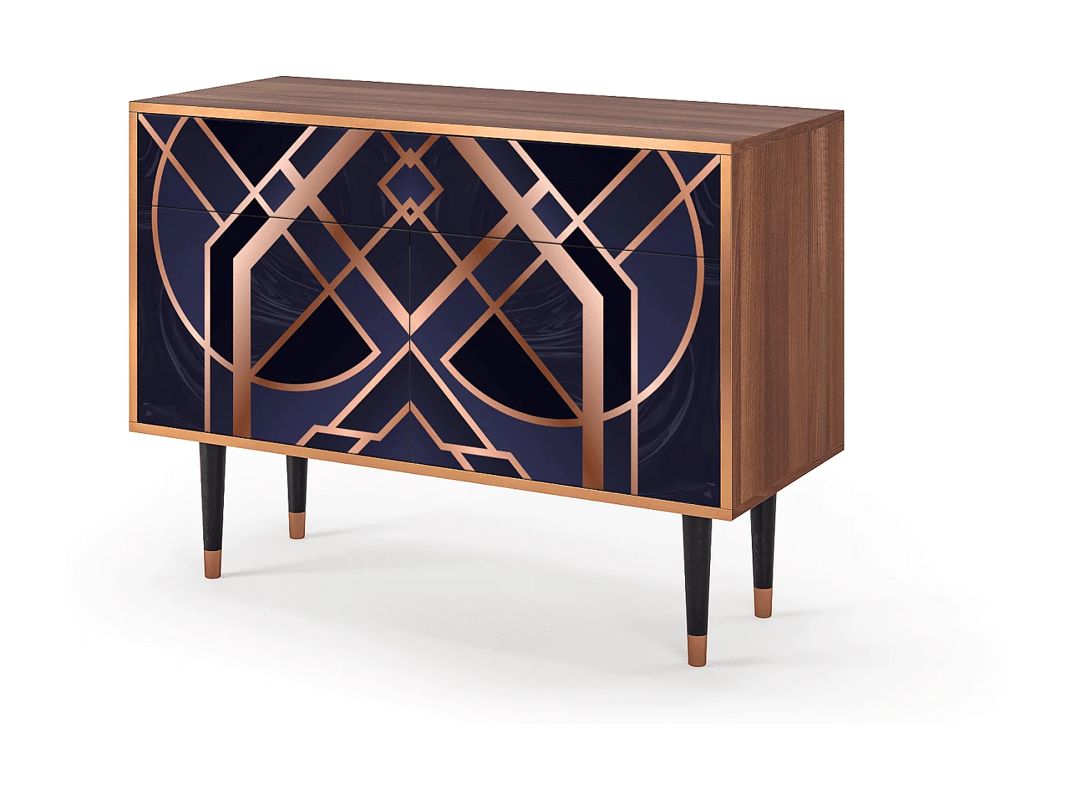 Sideboard - 115x85x48 cm - BS4 - Purple Temple, Walnuss