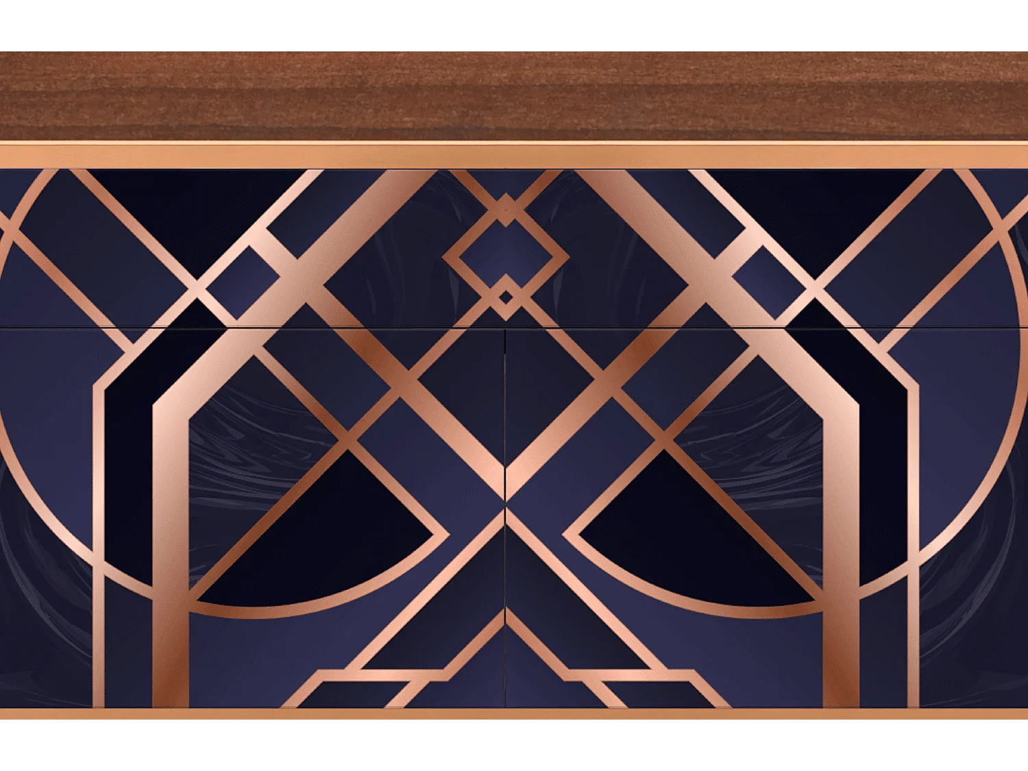 Sideboard - 115x85x48 cm - BS4 - Purple Temple, Walnuss