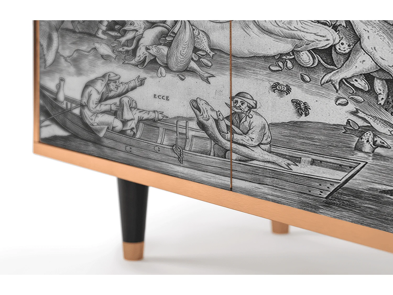 Dressoir - 94x96x48 cm - BS3 - Big Fish Eat Little, Walnoot
