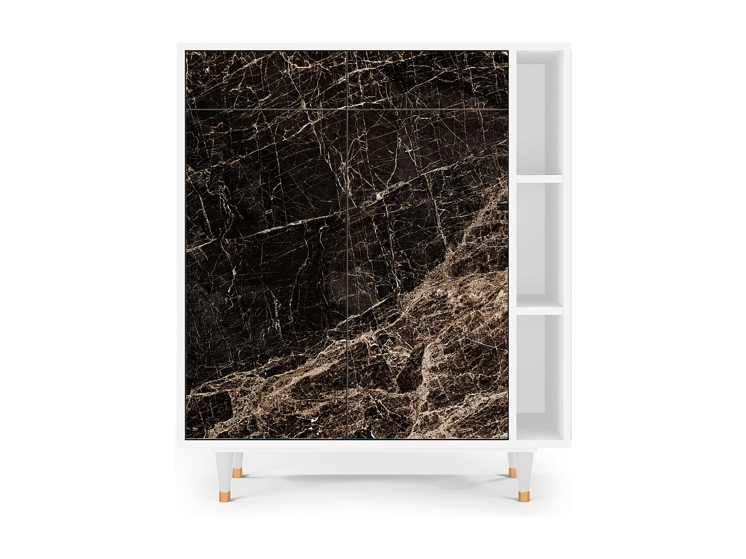 Aparador - 96х110х41 cm - BS6 - Night Abyss, Branco