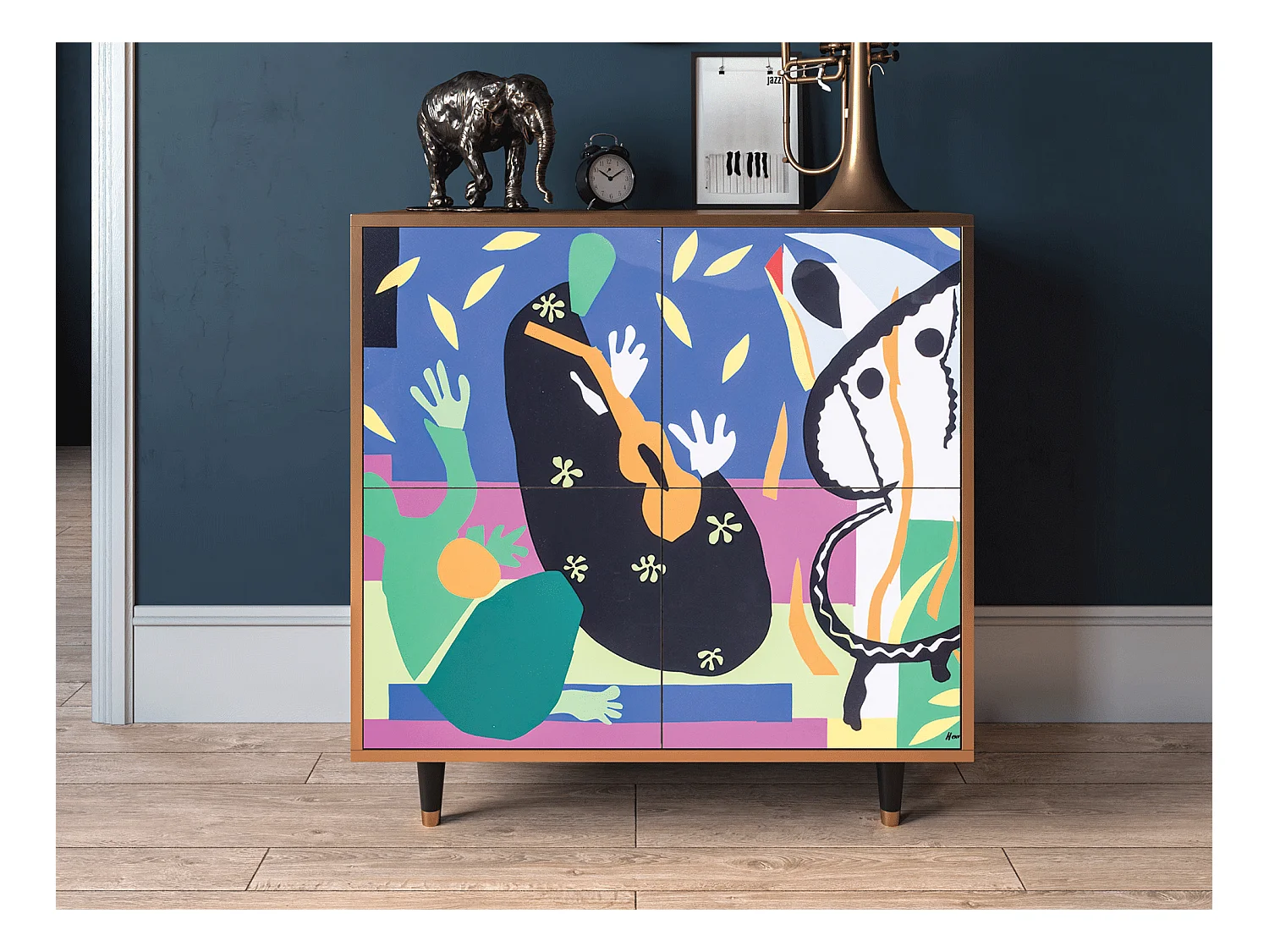 Buffet - 94x96x48 cm - BS3 - La Tristesse du Roi, Noyer