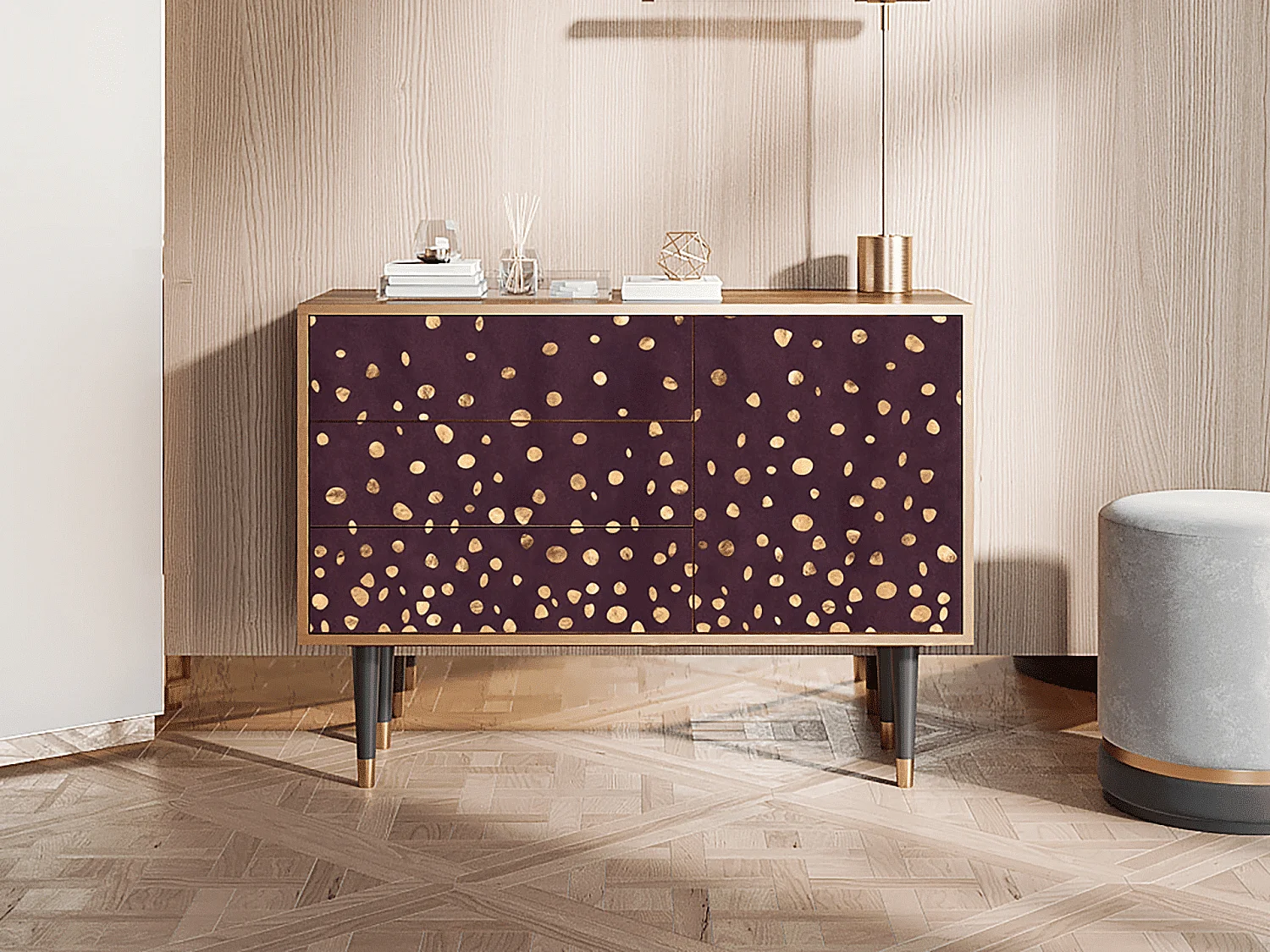 Credenza - 115х84х41 cm - S3 - Glowworms, Noce
