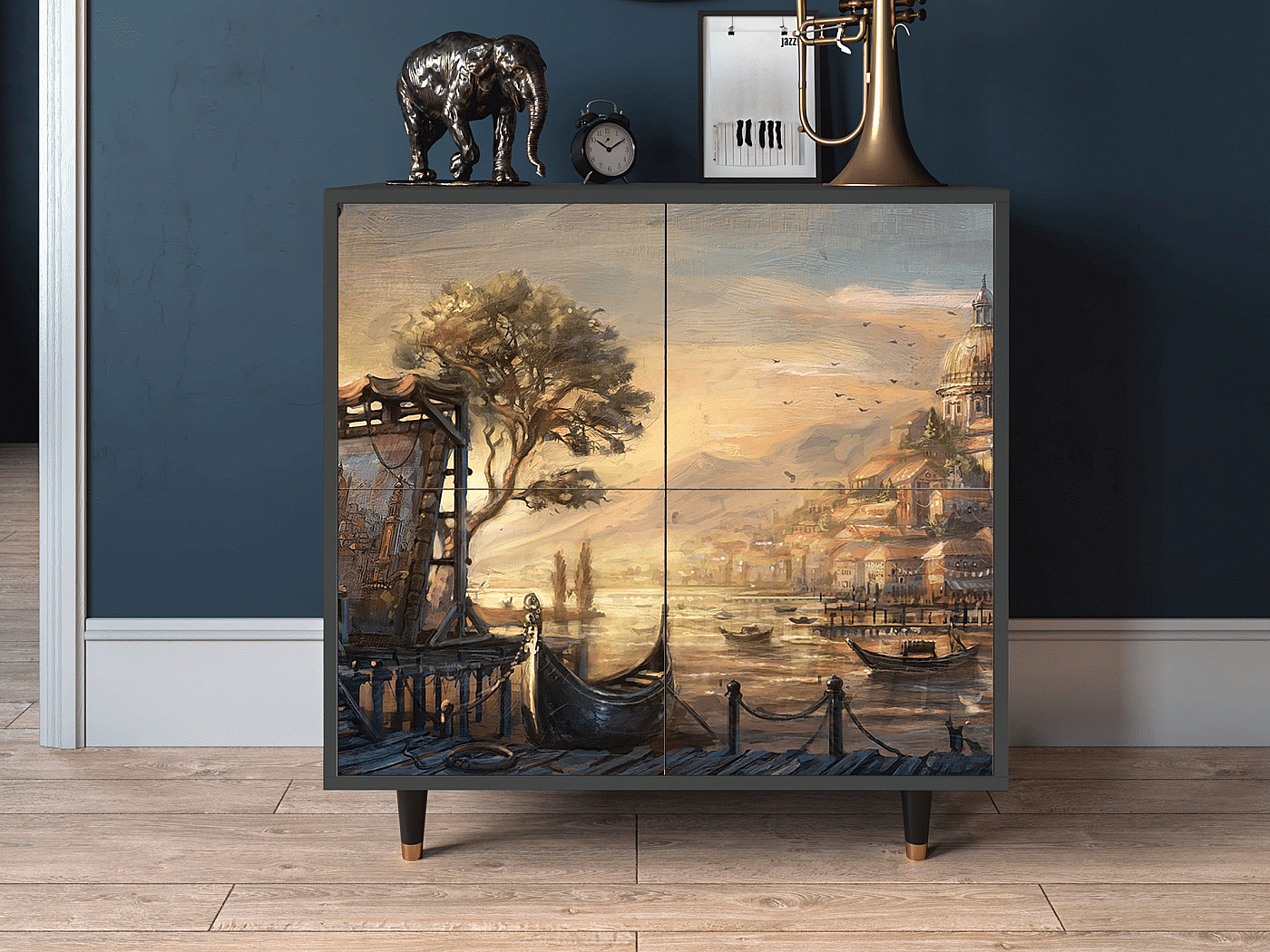 Aparador - 94x96x48 cm - BS3 - Venice, Antracite