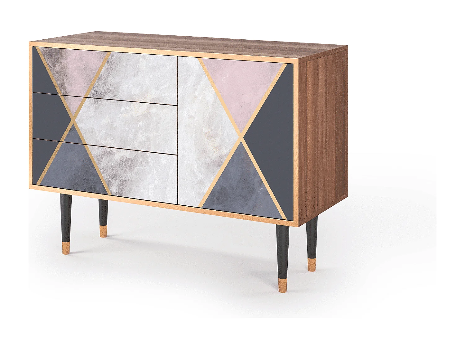 Credenza - 115х84х41 cm - S3 - Ideal Harmony, Noce