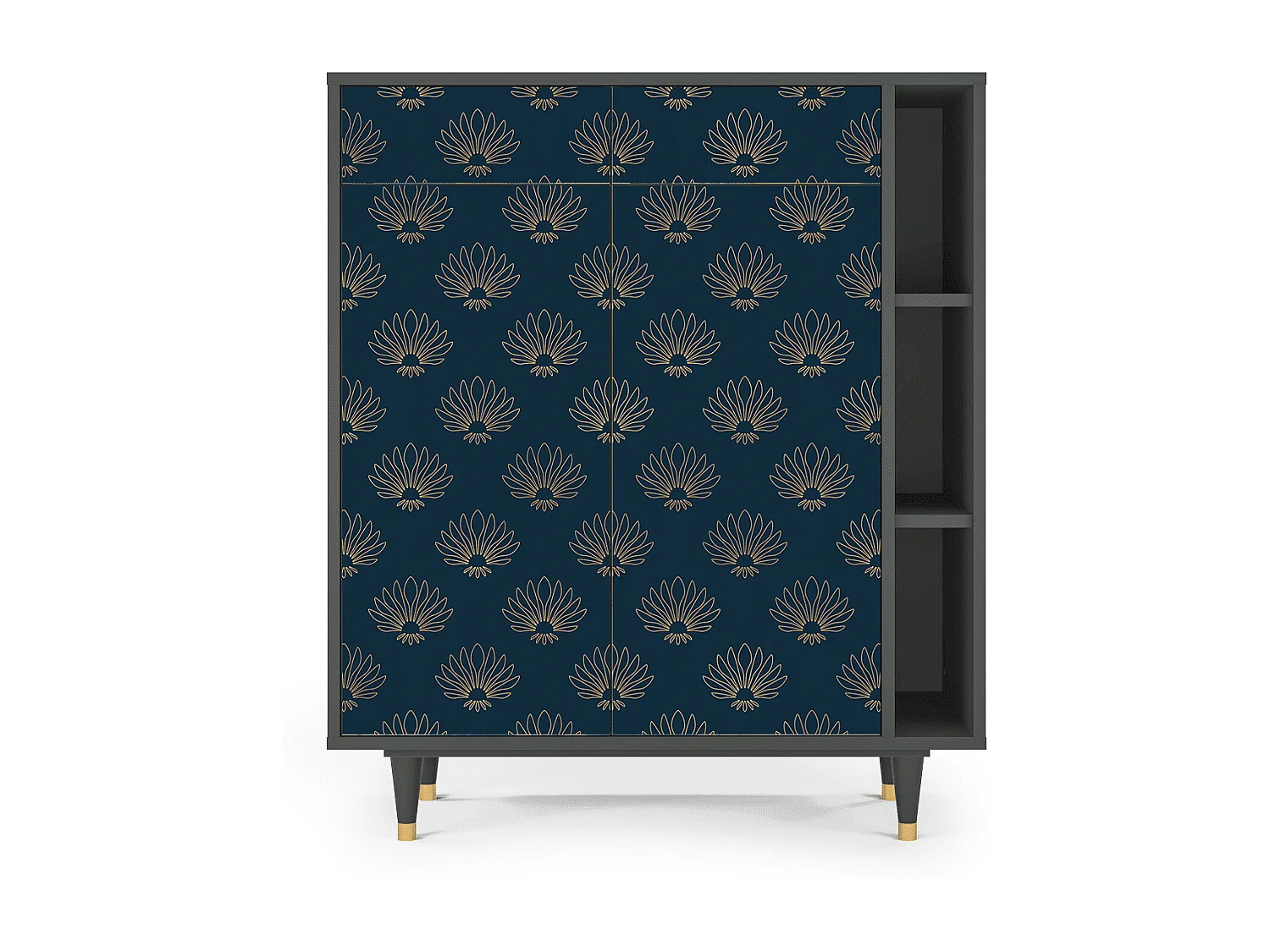 Credenza - 96х110х41 cm - BS6 - Blue Lotus, Antracite