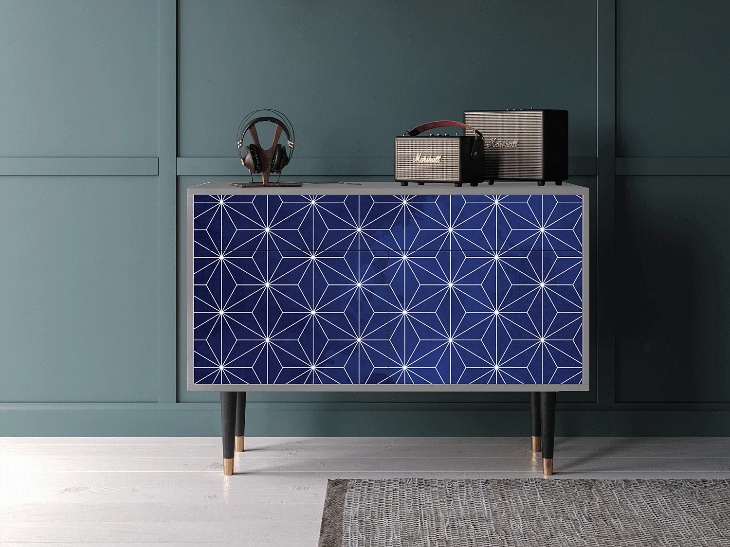 Dressoir - 115x85x48 cm - BS4 - Milky Way, Grijs