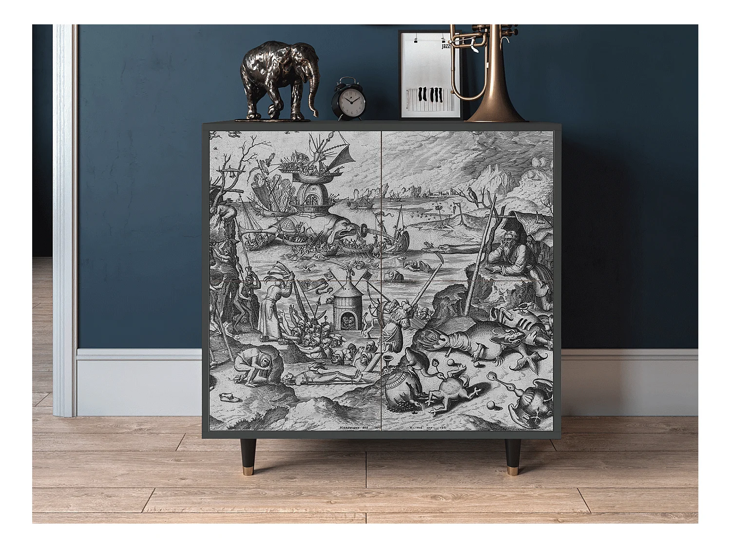 Kredens - 94x96x48 cm - BS3 - The Temptation, Antracyt