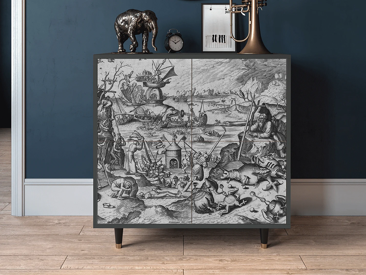 Buffet - 94x96x48 cm - BS3 - The Temptation, Anthracite