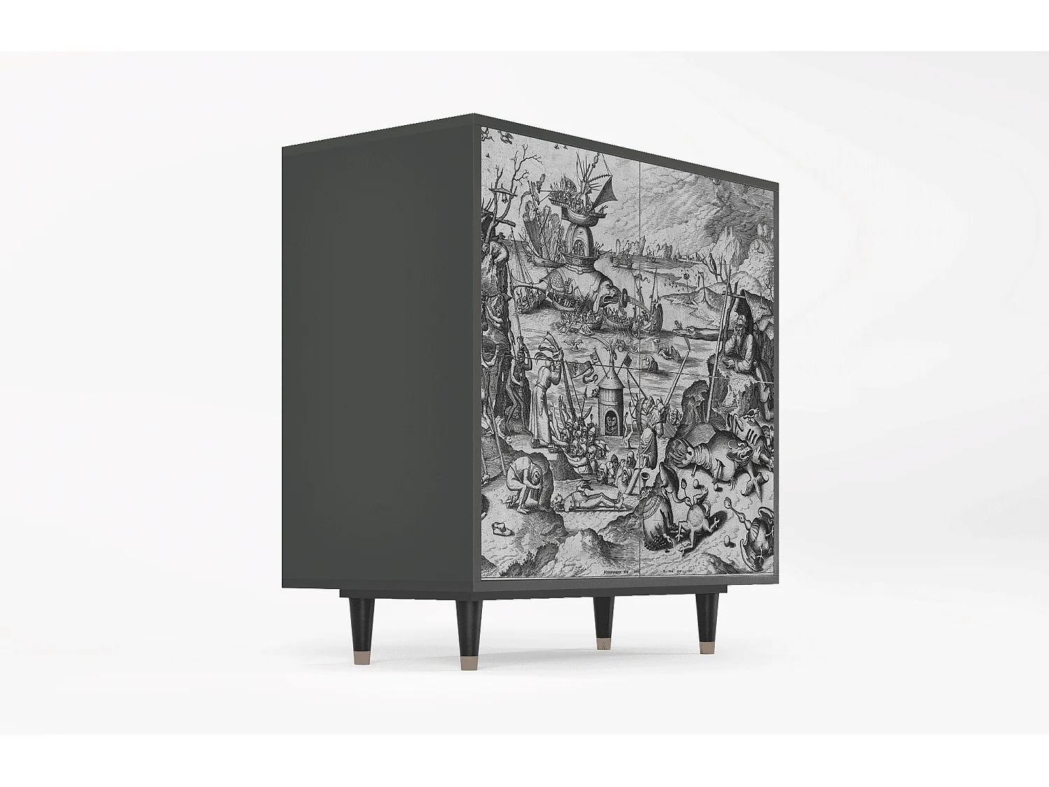 Kredens - 94x96x48 cm - BS3 - The Temptation, Antracyt