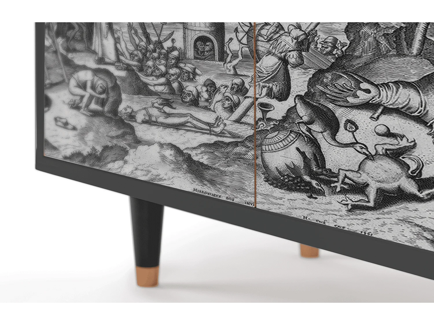 Kredens - 94x96x48 cm - BS3 - The Temptation, Antracyt