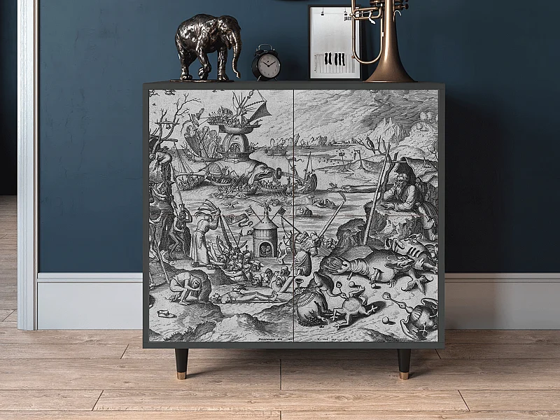 Kredens - 94x96x48 cm - BS3 - The Temptation, Antracyt