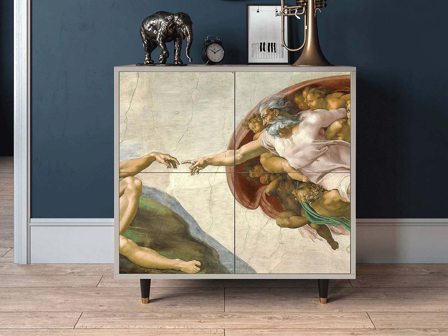 Buffet - 94x96x48 cm - BS3 - The Creation of Adam, Sable