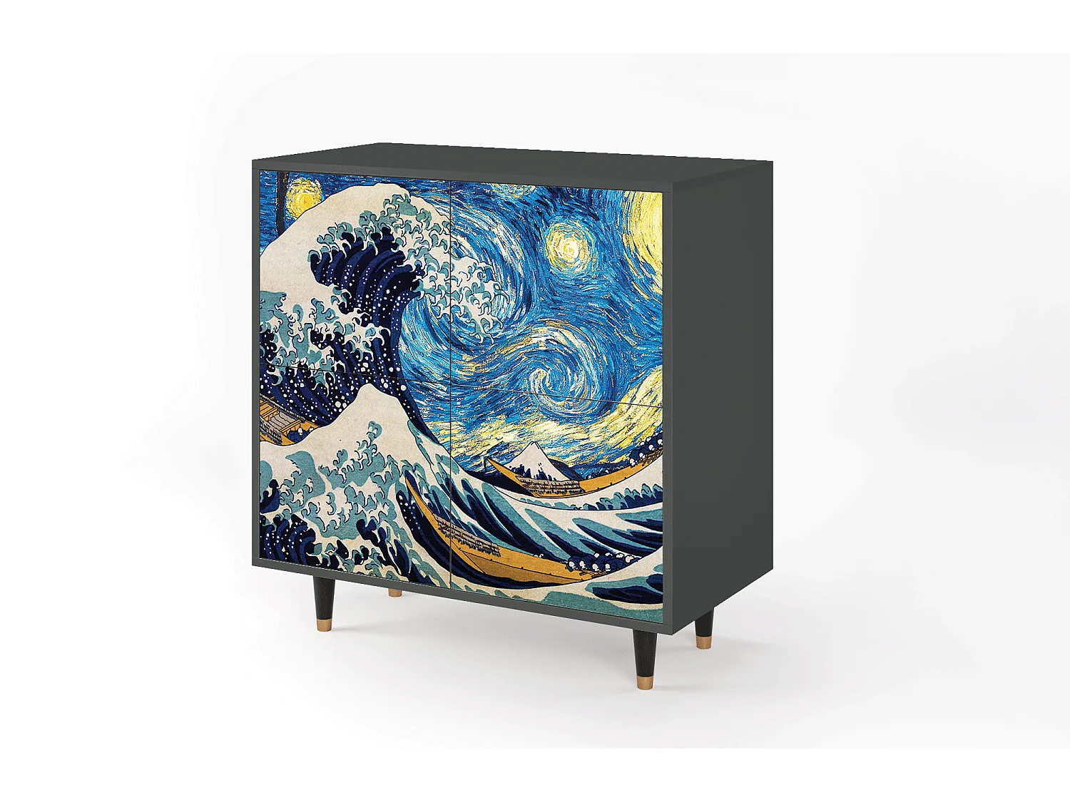 Buffet - 94x96x48 cm - BS3 - Great Wave, Anthracite