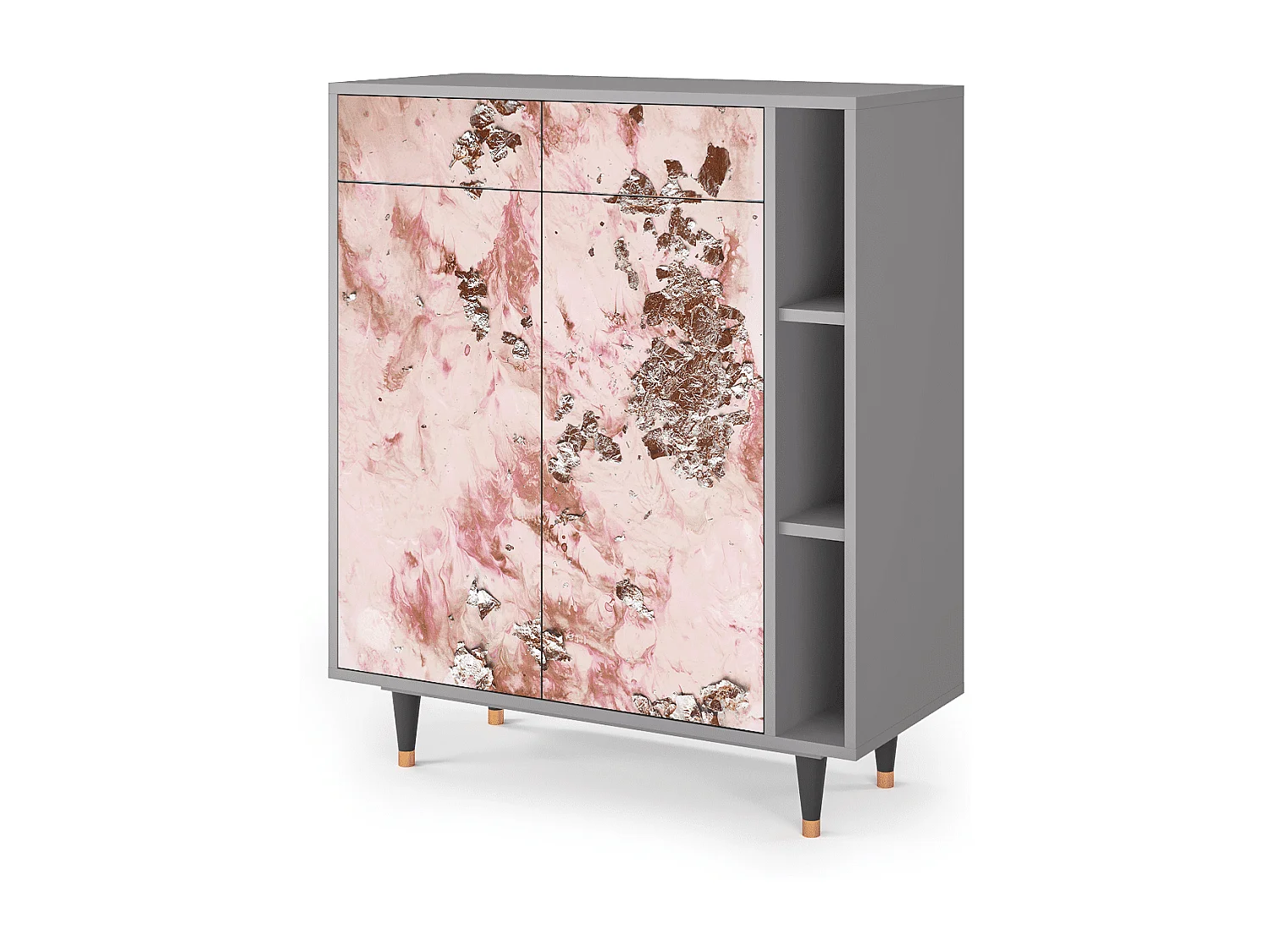 Credenza - 96х110х41 cm - BS6 - Cotton Candy, Grigio