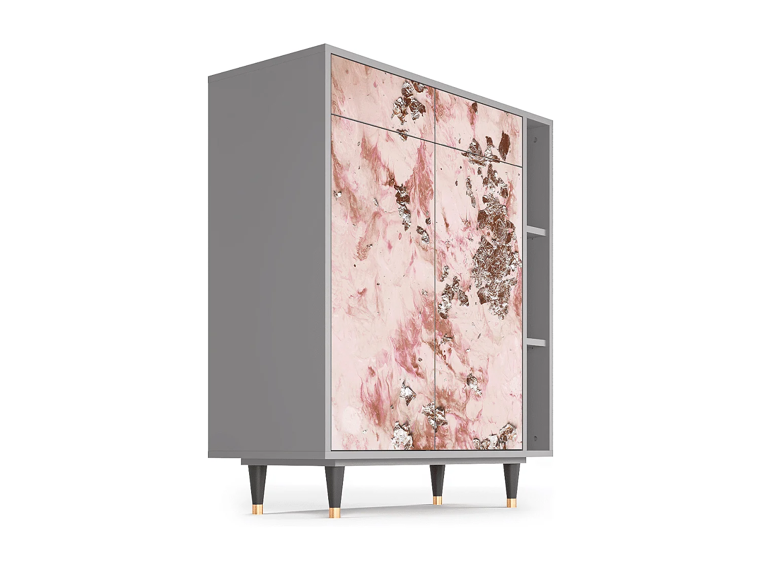 Credenza - 96х110х41 cm - BS6 - Cotton Candy, Grigio