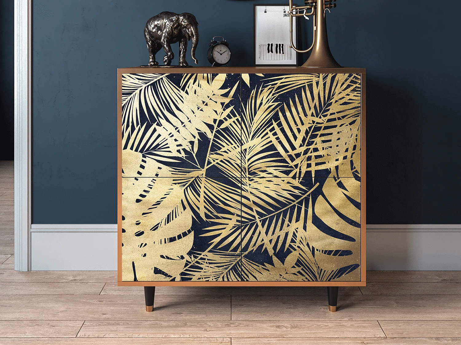 Credenza - 94x96x48 cm - BS3 - Jungle Vibes, Noce