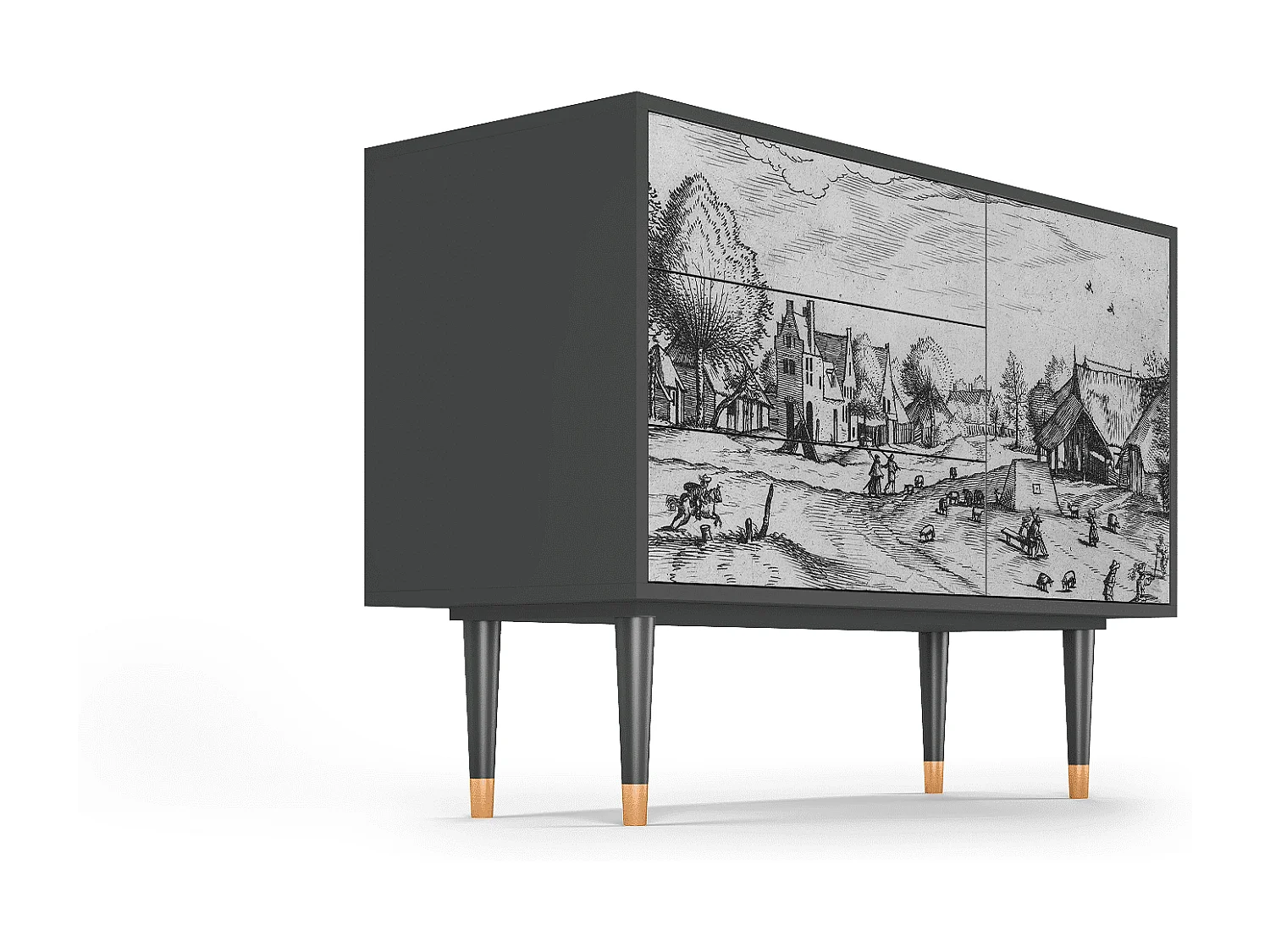 Buffet - 115х84х41 cm - S3 - Country Village, Anthracite