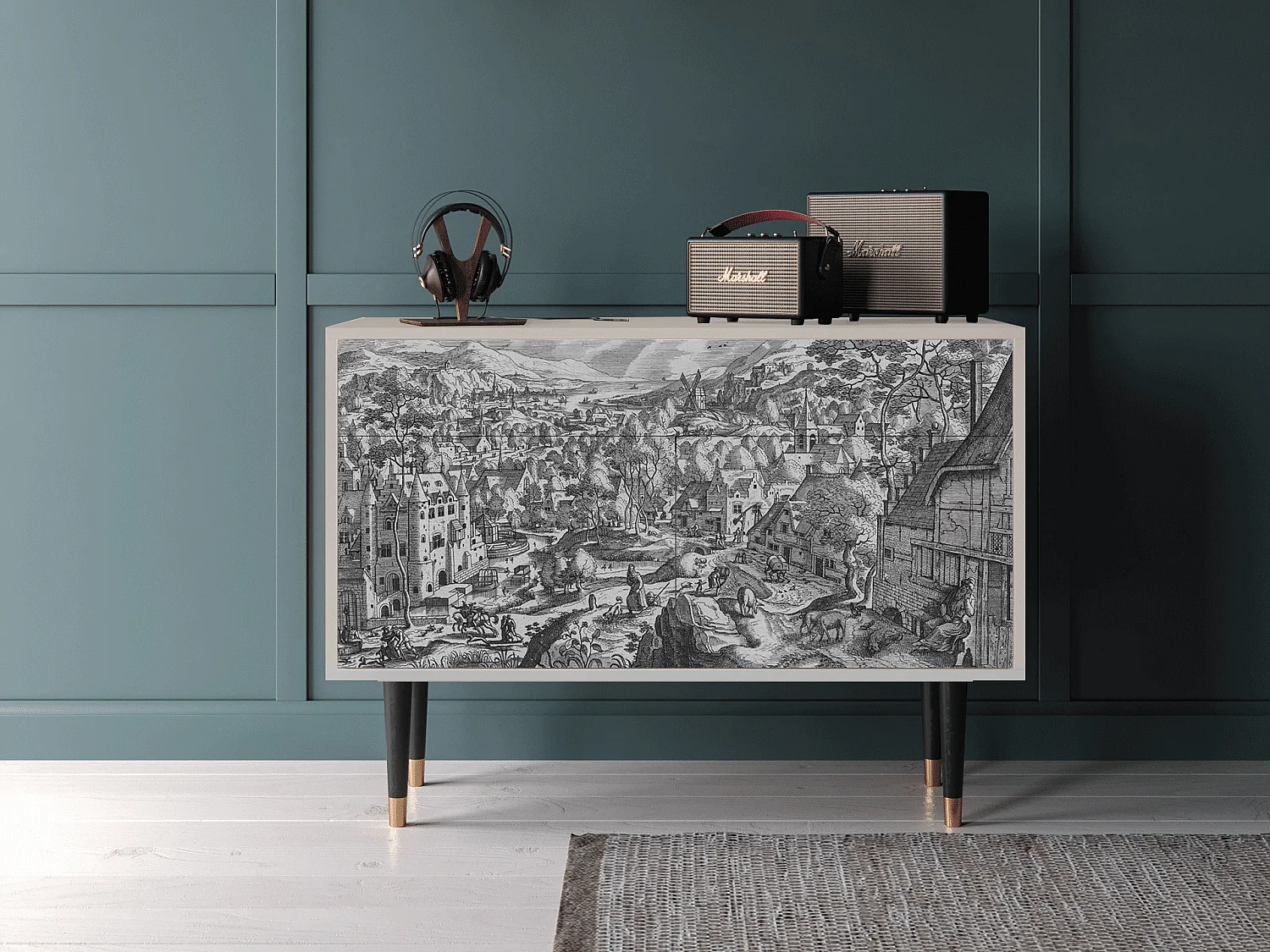 Buffet - 115x85x48 cm - BS4 - Bird Dropping, Sable