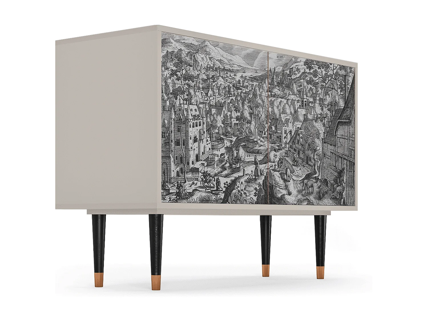 Buffet - 115x85x48 cm - BS4 - Bird Dropping, Sable