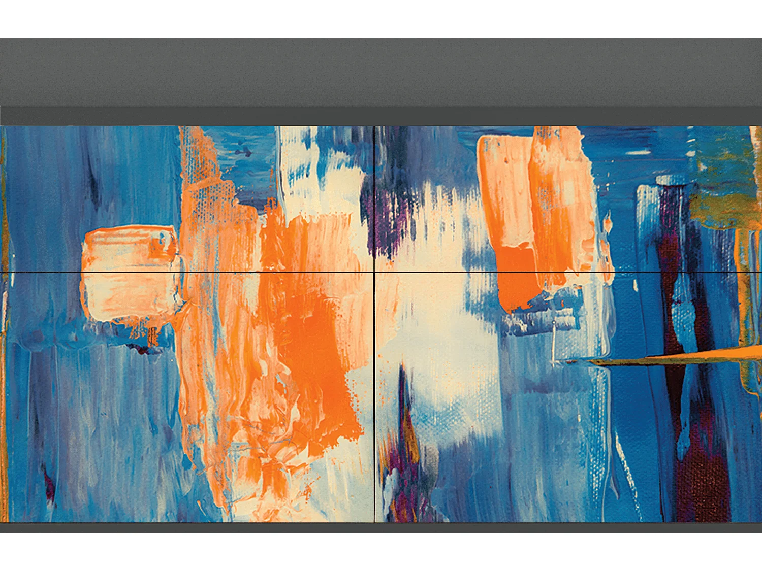 Kredens - 115x85x48 cm - BS4 - Abstract Expressionism, Antracyt