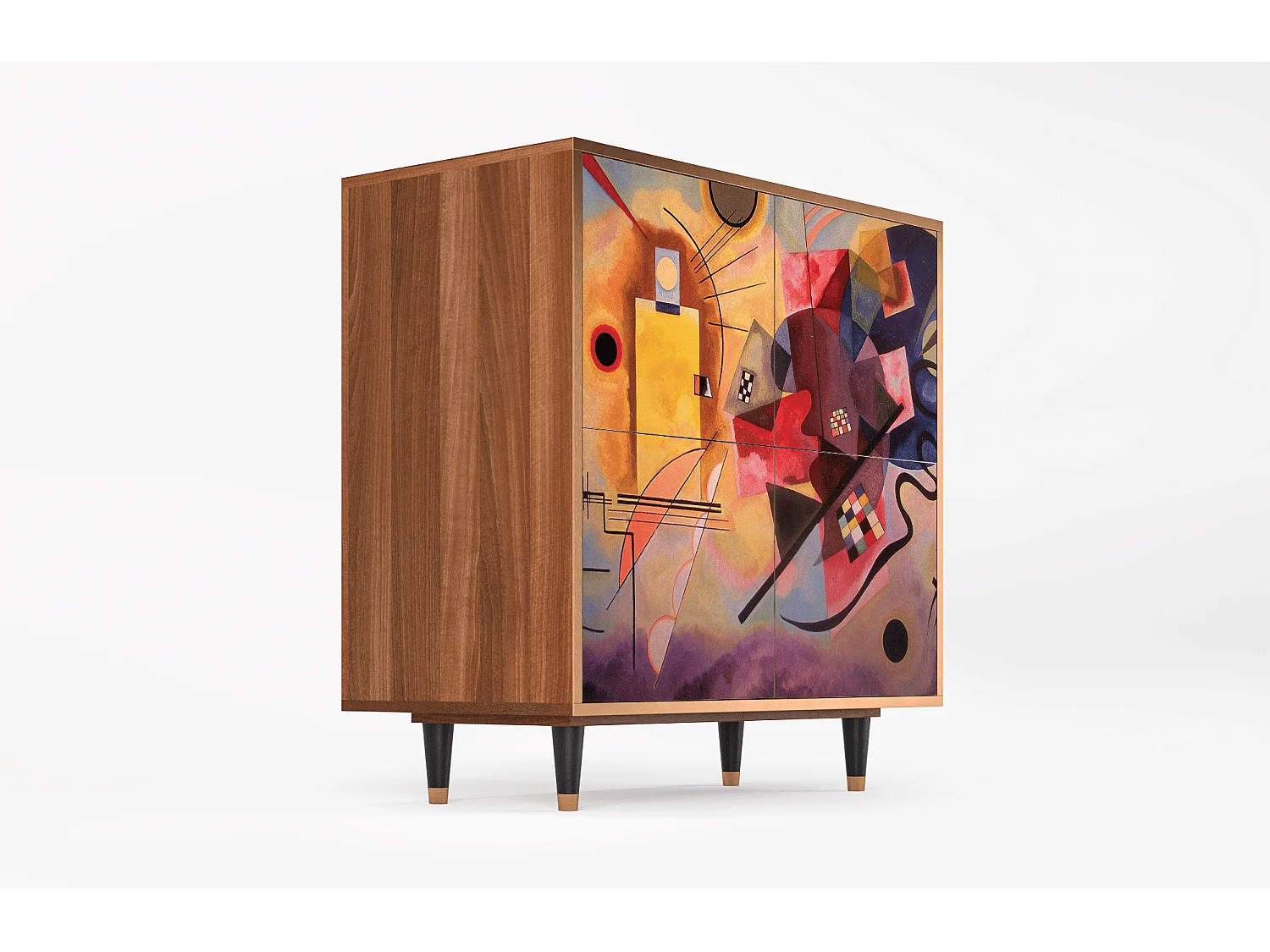 Dressoir - 94x96x48 cm - BS3 - Modern Art, Walnoot