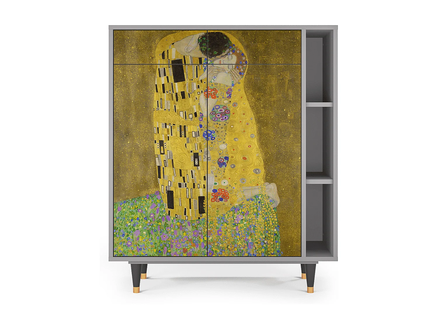 Aparador - 96х110х41 cm - BS6 - The Kiss by Klimt , Gris