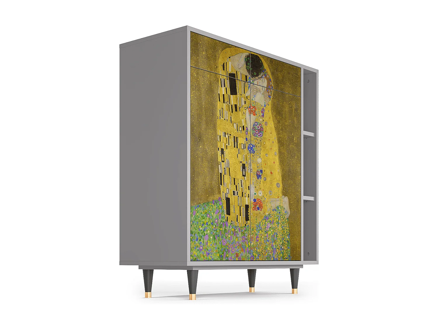 Aparador - 96х110х41 cm - BS6 - The Kiss by Klimt , Gris