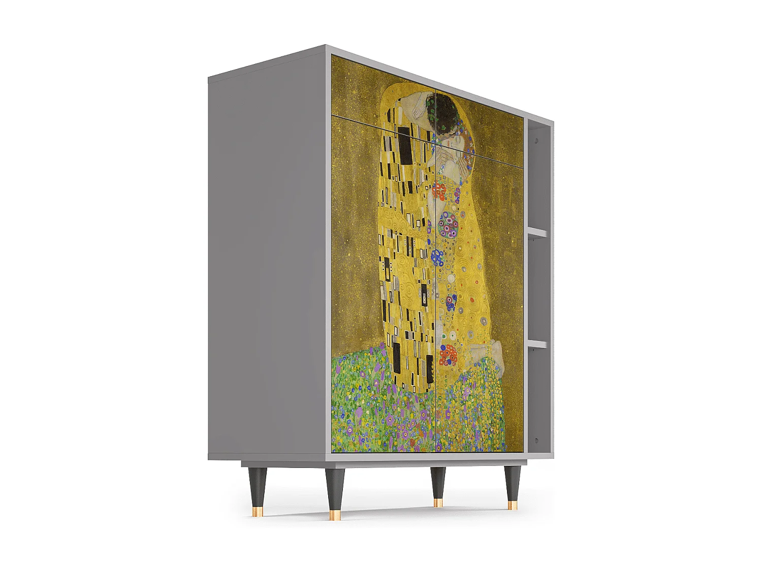 Buffet - 96х110х41 cm - BS6 - The Kiss by Klimt , Gris