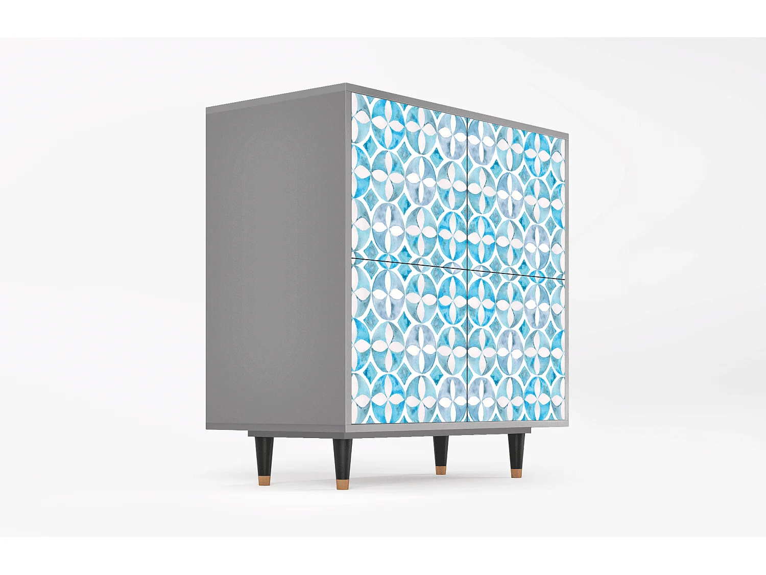 Aparador - 94x96x48 cm - BS3 - Porto Mood, Cinza