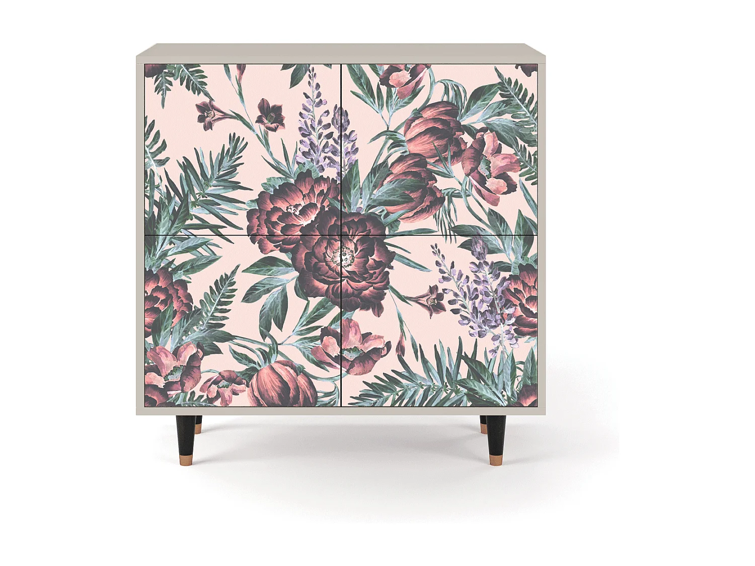 Aparador - 94x96x48 cm - BS3 - Peach Peonies, Areia