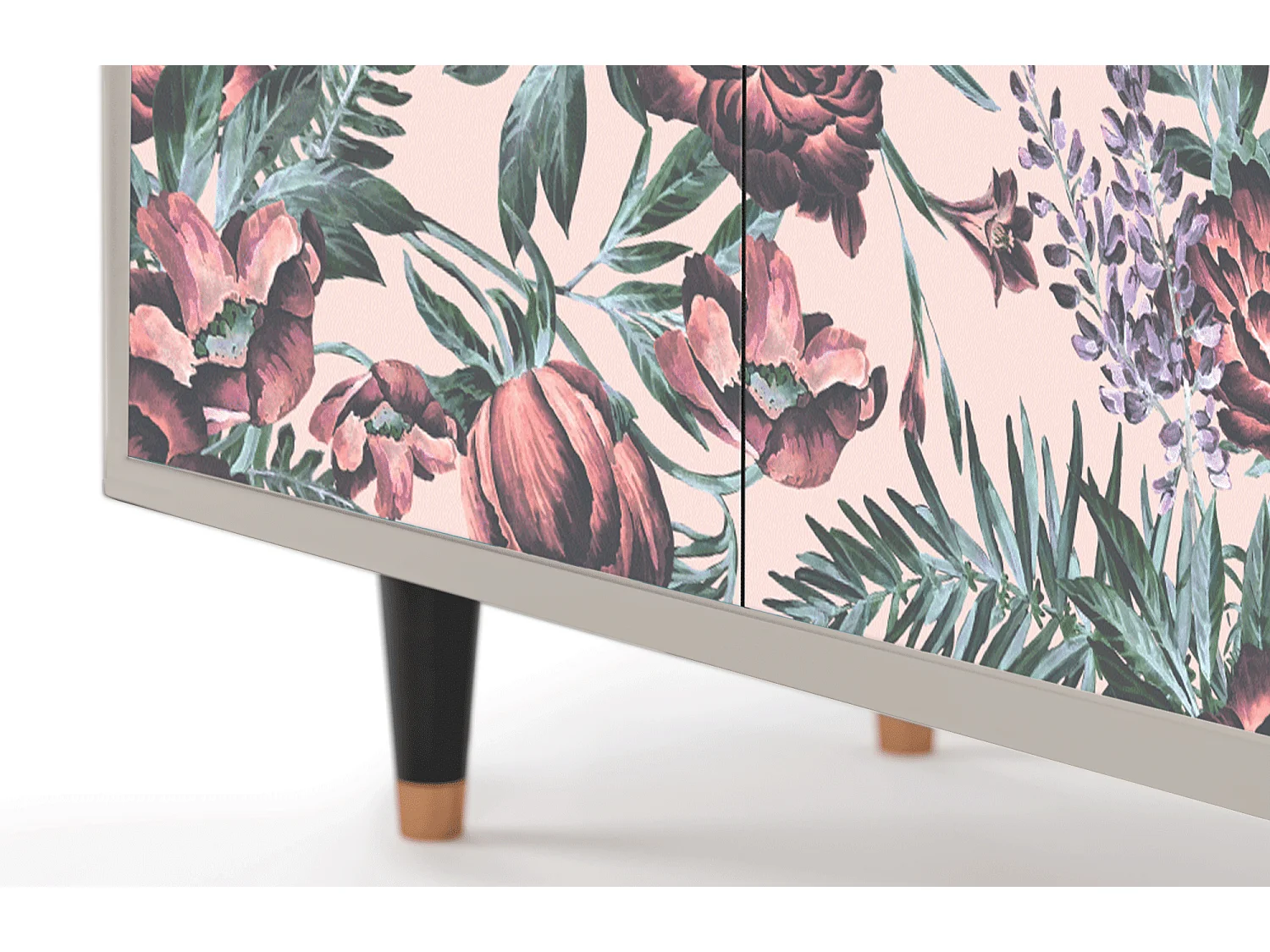 Aparador - 94x96x48 cm - BS3 - Peach Peonies, Areia