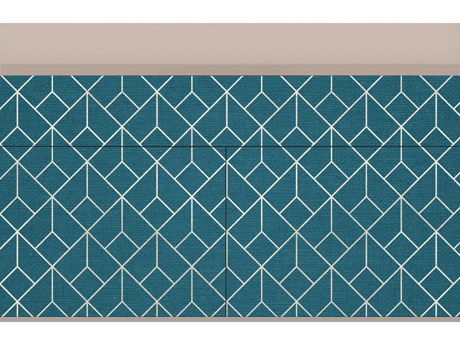 Buffet - 115x85x48 cm - BS4 - Turquoise Geometry, Latte