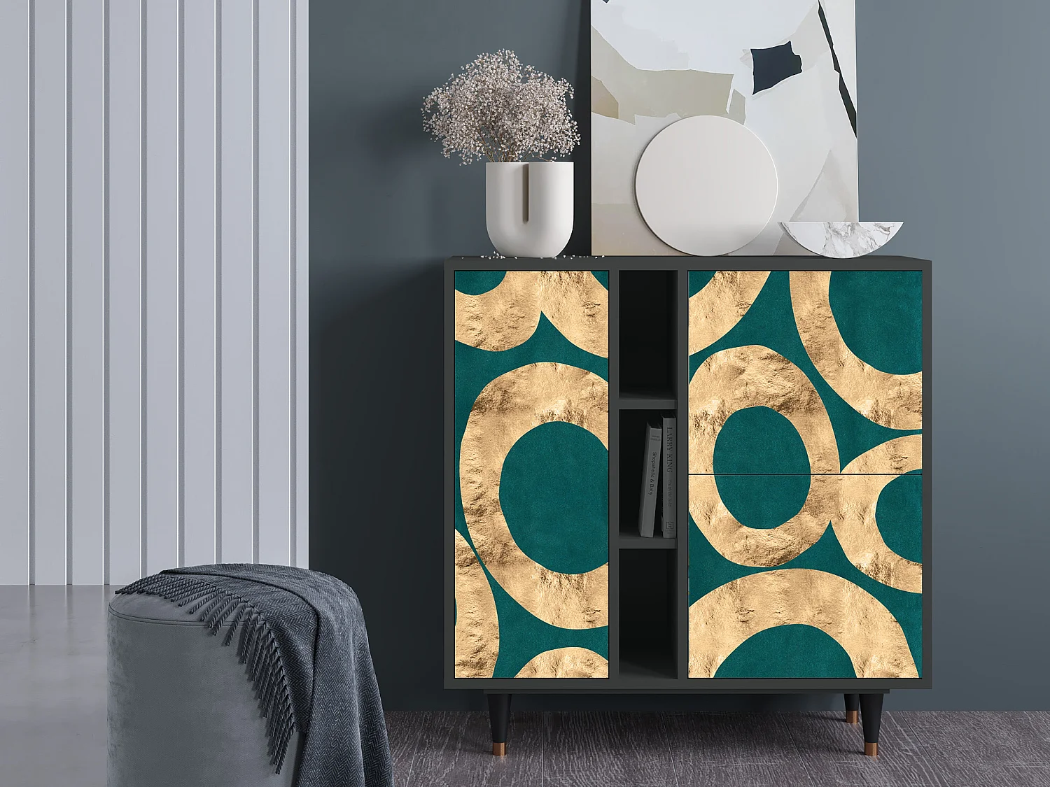 Aparador - 94х96х41 cm - BS5 - Zircon Sphere, Antracite