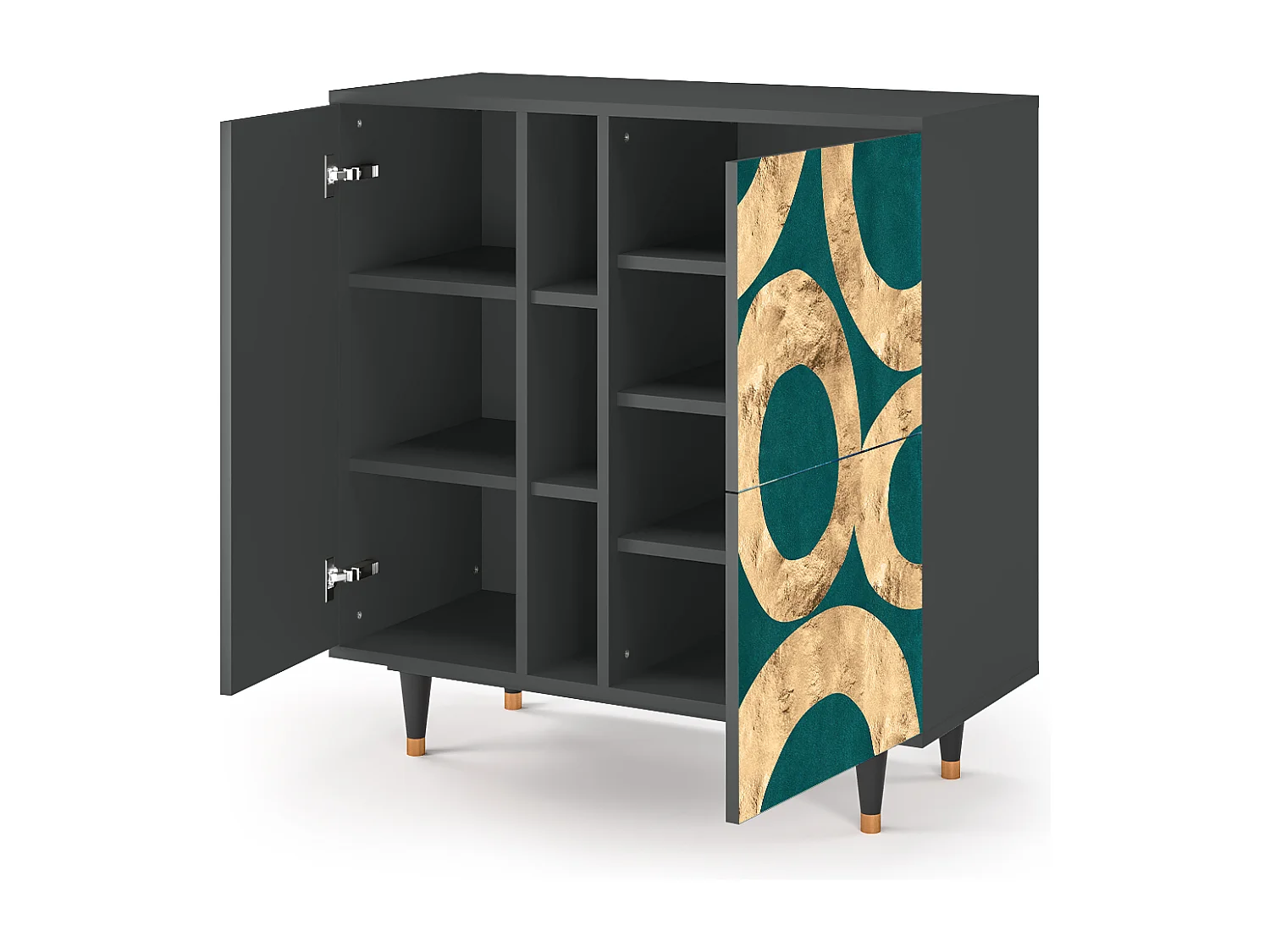 Aparador - 94х96х41 cm - BS5 - Zircon Sphere, Antracite