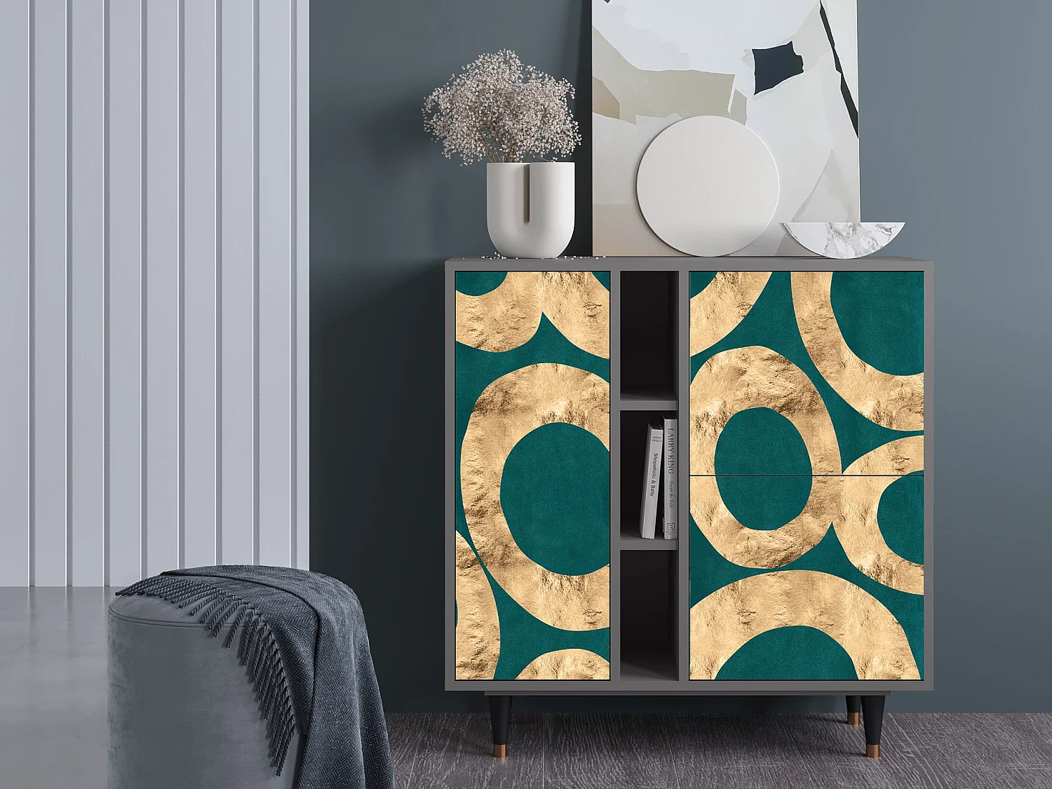 Credenza - 94х96х41 cm - BS5 - Zircon Sphere, Grigio