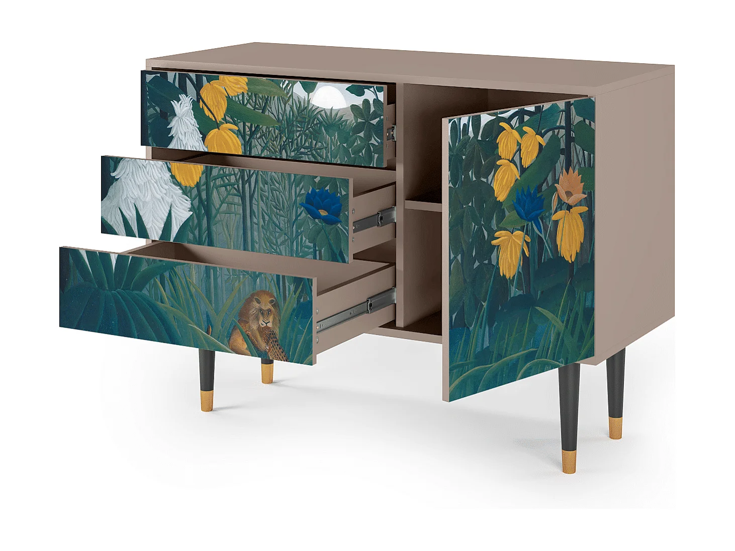 Sideboard - 115х84х41 cm - S3 - The Repast of the Lion, Latte