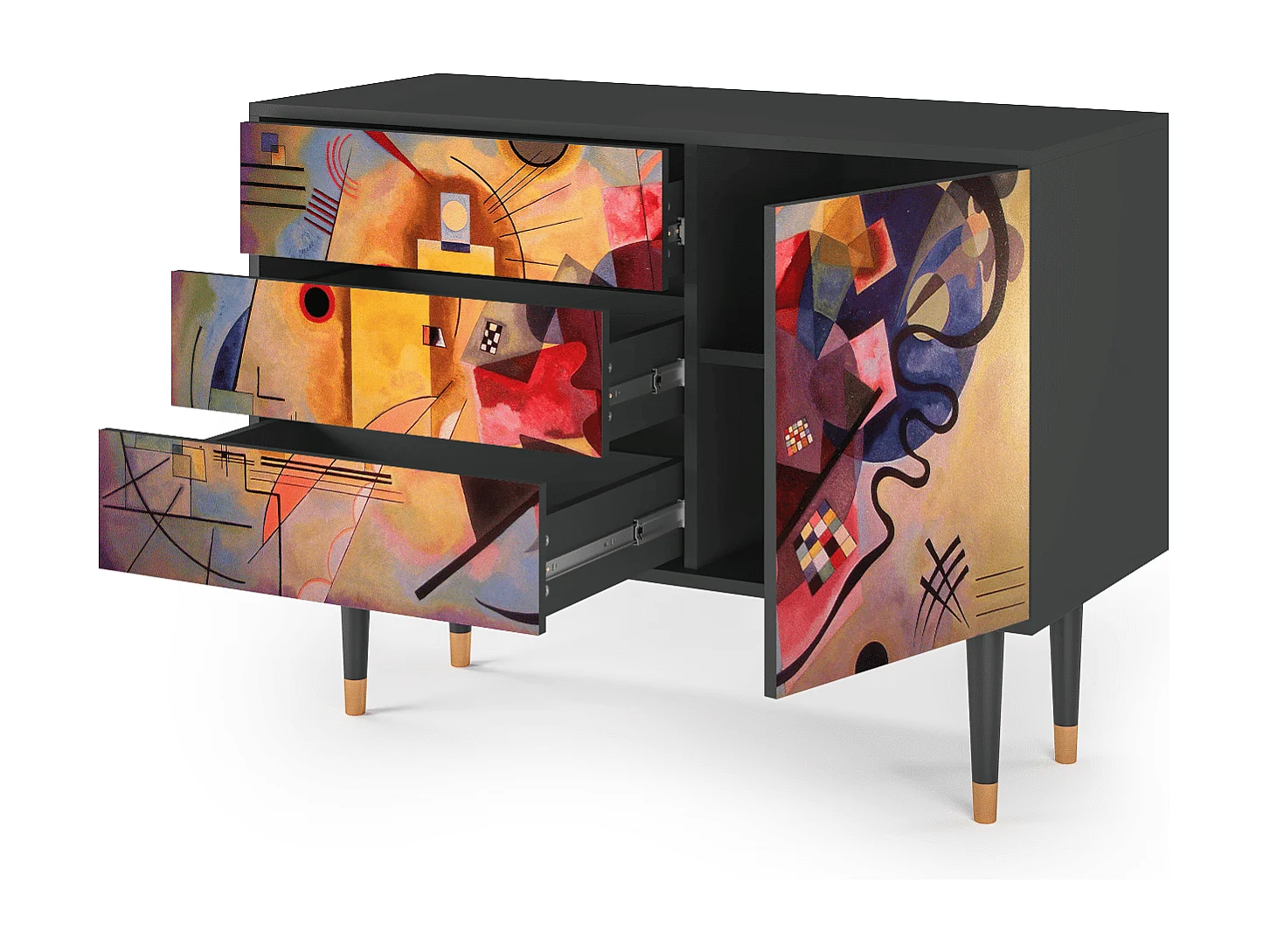 Credenza - 115х84х41 cm - S3 - Modern Art, Antracite