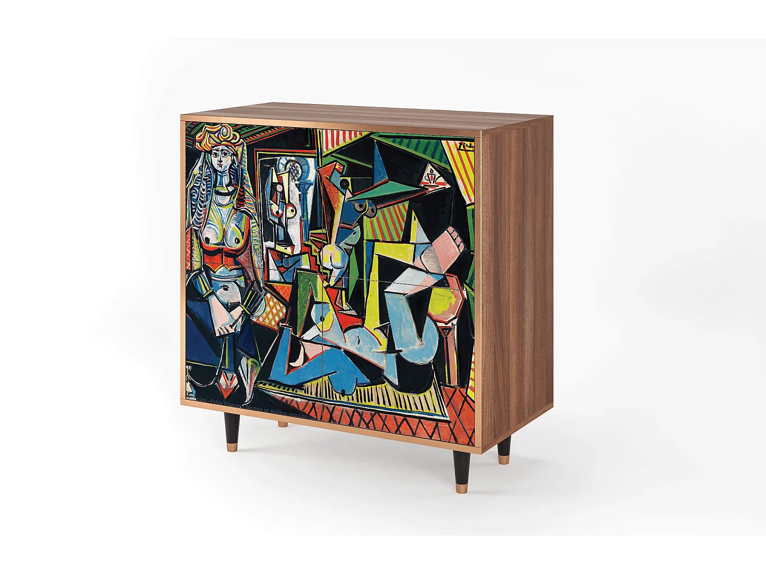Buffet - 94x96x48 cm - BS3 - Women of Algiers, Noyer
