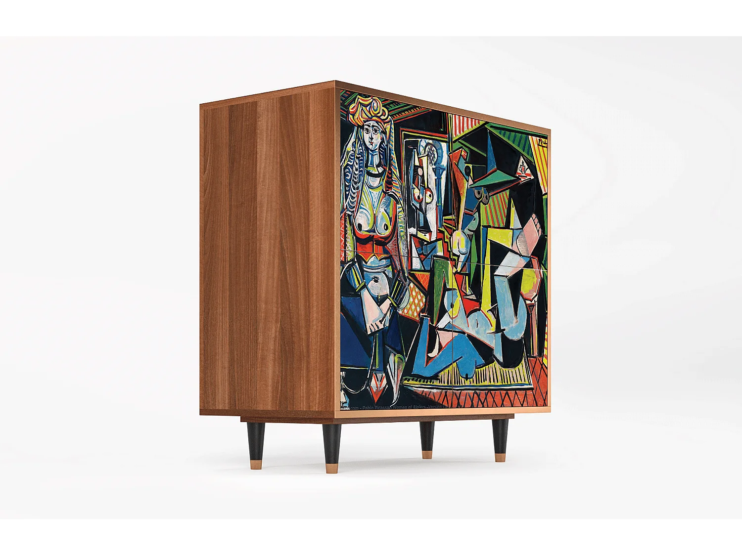 Buffet - 94x96x48 cm - BS3 - Women of Algiers, Noyer