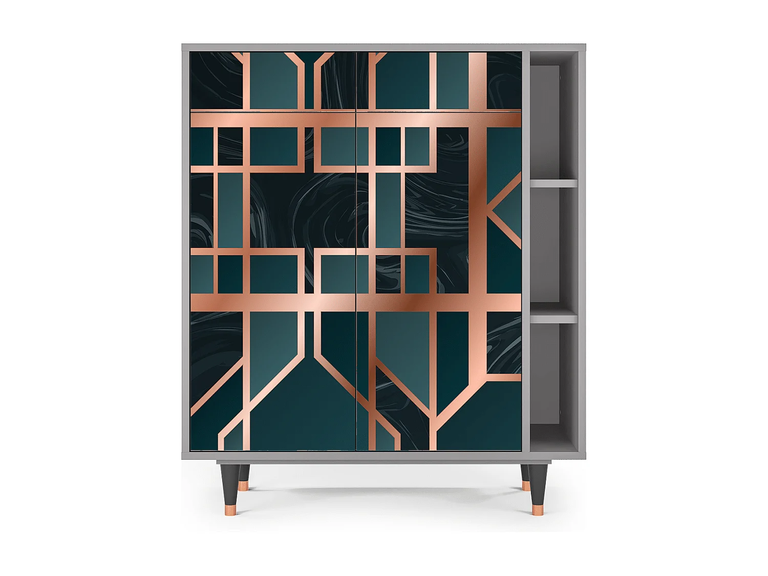 Sideboard - 96х110х41 cm - BS6 - Emerald Metro, Grau